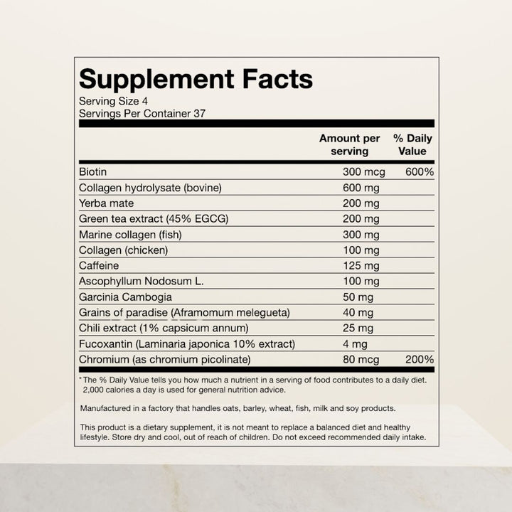 Bruciatore grasso collagene, 150 capsule